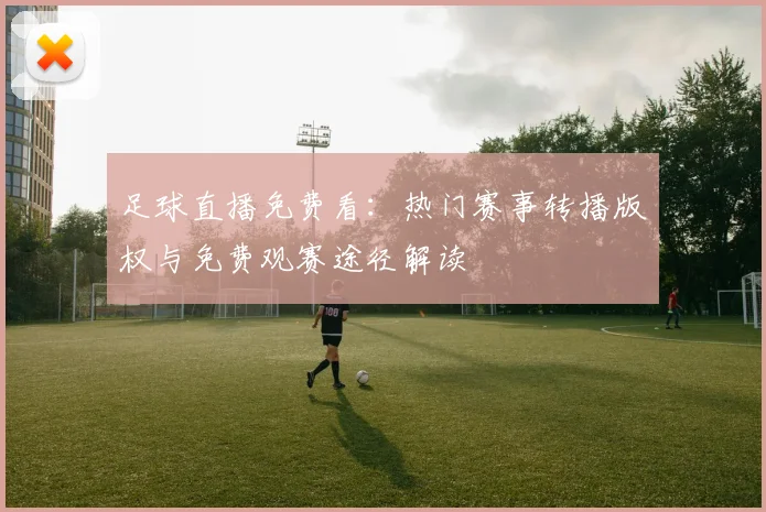 足球直播免费看：热门赛事转播版权与免费观赛途径解读