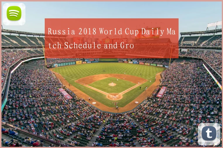 Russia 2018 World Cup Daily Match Schedule and Gro